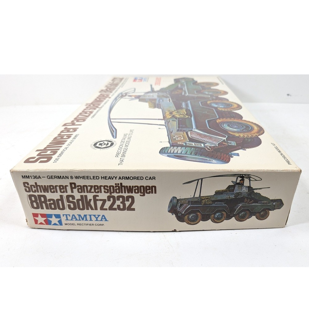 Tamiya 1/35 Schwerer Panzerspähwagen 8Rad Sdkfz 232 Armored Car Model Kit MM136A - Picture 8 of 12